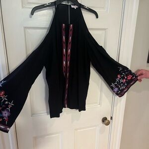 Parker Black Top with Red Accents